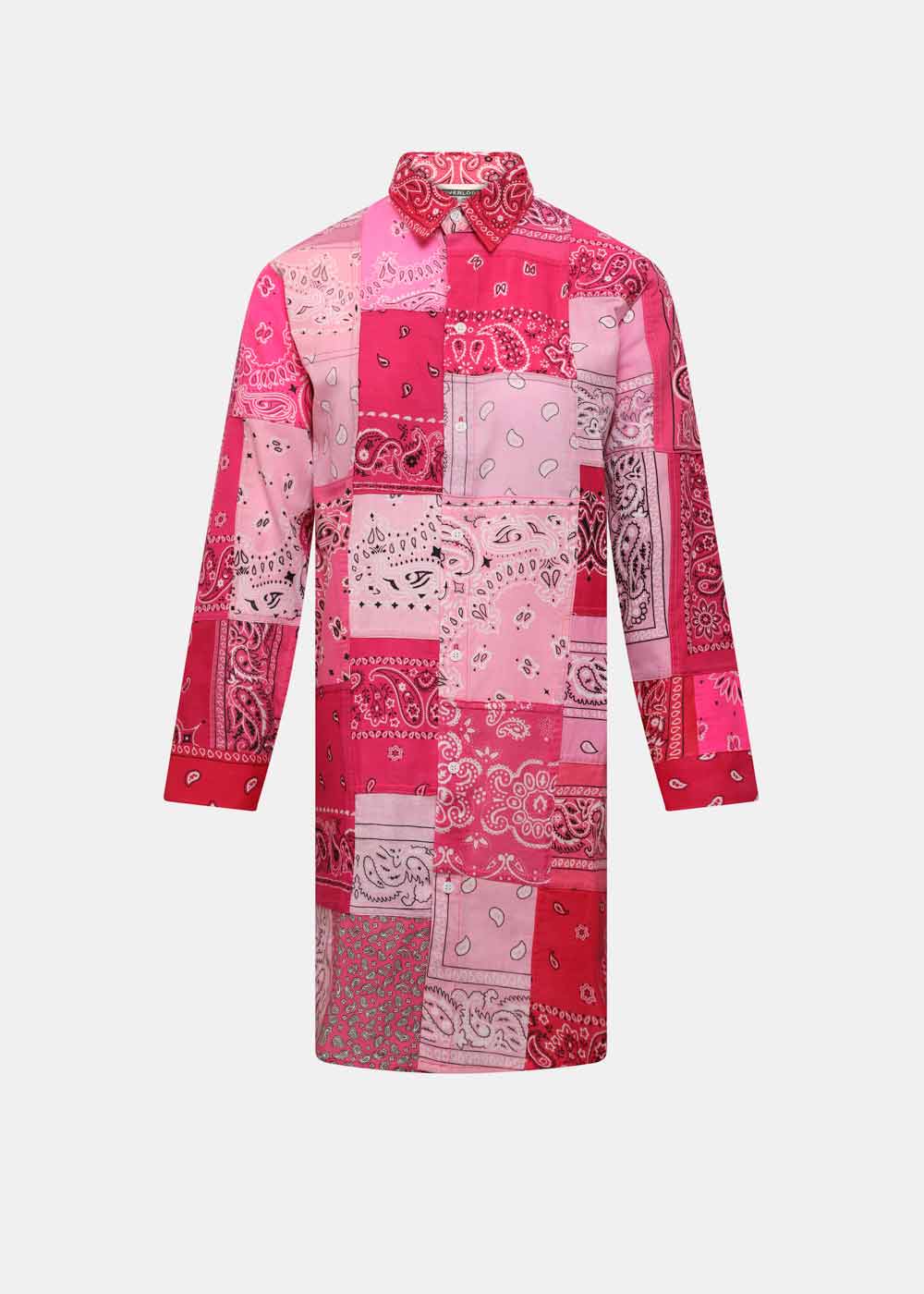 Pink Bandana Button Dress