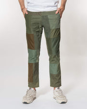 Overlord Upcycling Vintage | Green Patchwork Pants Chino