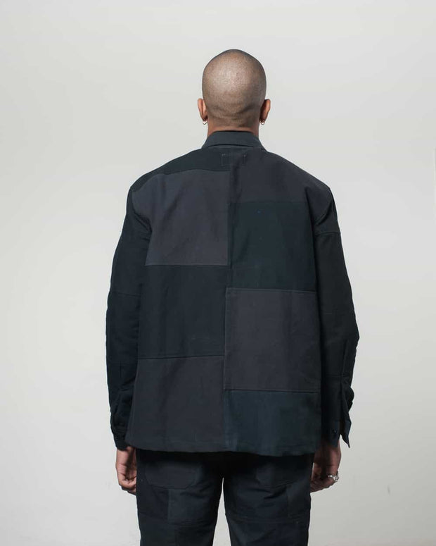 Overlord Upcycling Vintage | Black Patchwork Overshirt