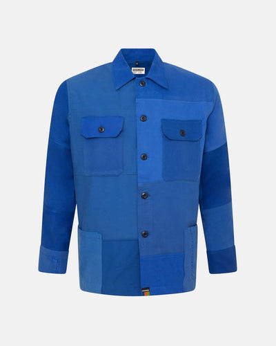 Overlord Upcycling Vintage | Blue Patchwork Overshirt