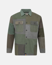 Overlord Upcycling Vintage | Olive Patchwork Overshirt