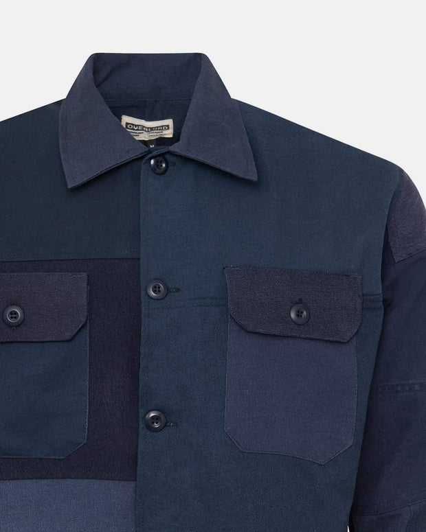 Overlord Upcycling Vintage | Navy Patchwork Overshirt