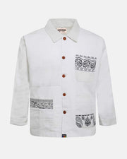 Overlord Upcycling Vintage | White Rework Bandana Jacket