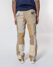 Overlord Upcycling Vintage | Beige Patchwork Trouser