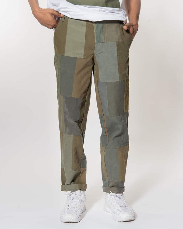 Overlord Upcycling Vintage | Olive Patchwork Trouser