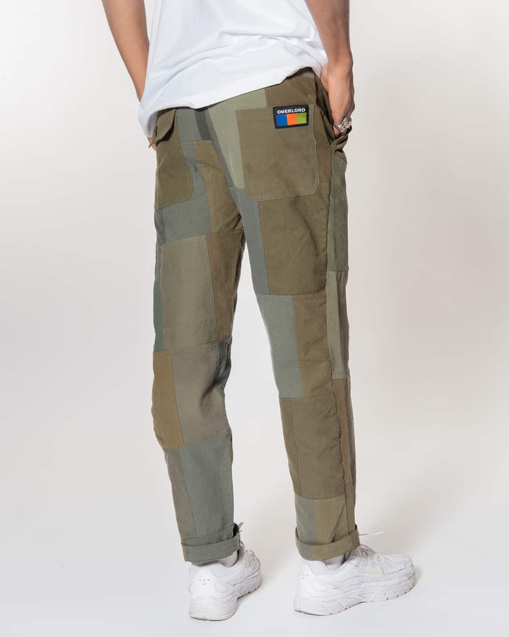 Olive Patchwork Trouser