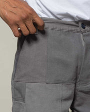 Grey Patchwork Trouser