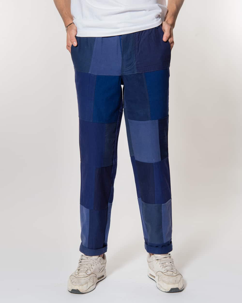Overlord Upcycling Vintage | Navy Patchwork Trouser