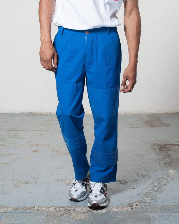 Overlord Upcycling Vintage | Blue Rework Straight Pants