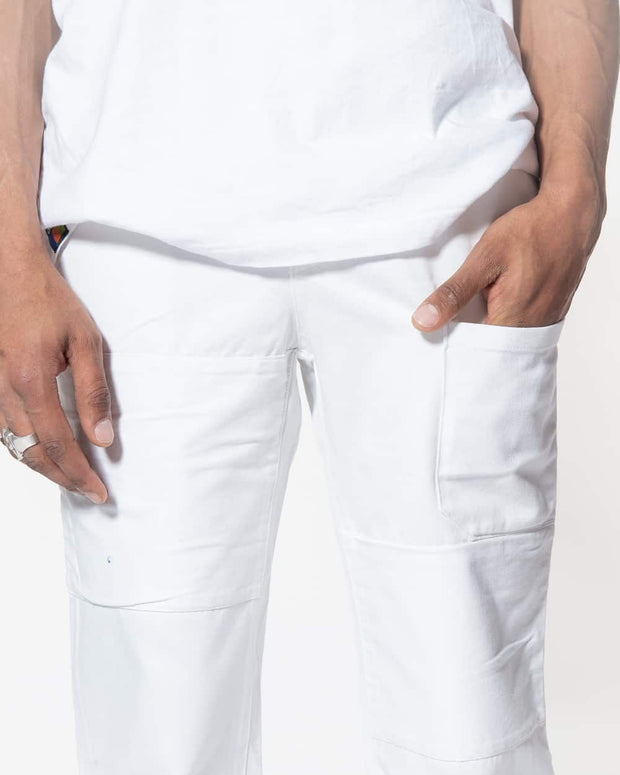 Overlord Upcycling Vintage | White Rework Straight Pants