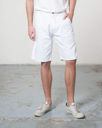 Overlord Upcycling Vintage | White Rehwork Shorts