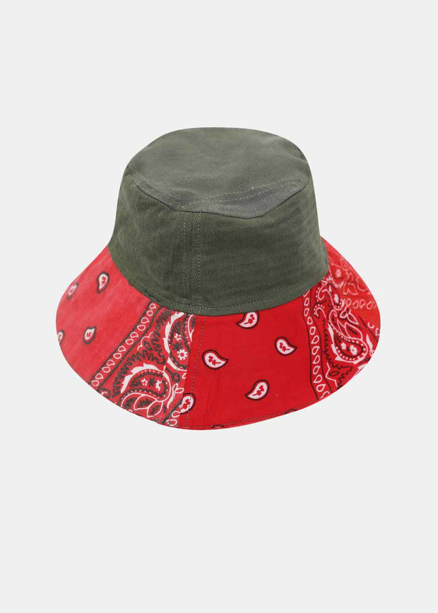 Military and Red Bandana Bob Hat