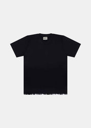 Black T-Shirt with Camo Bandana Rib