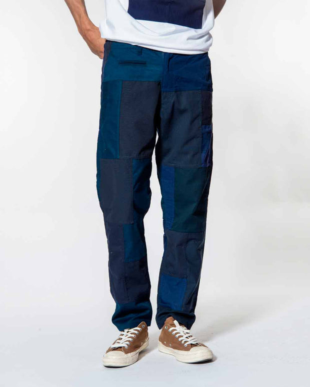 Overlord Upcycling Vintage | Navy Patchwork Pants Chino