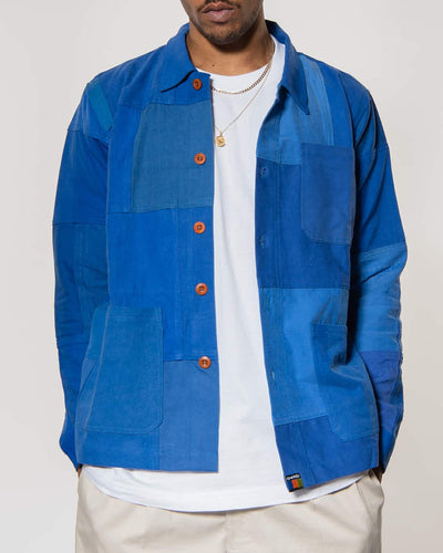 Overlord Upcycling Vintage | Blue Patchwork Jacket