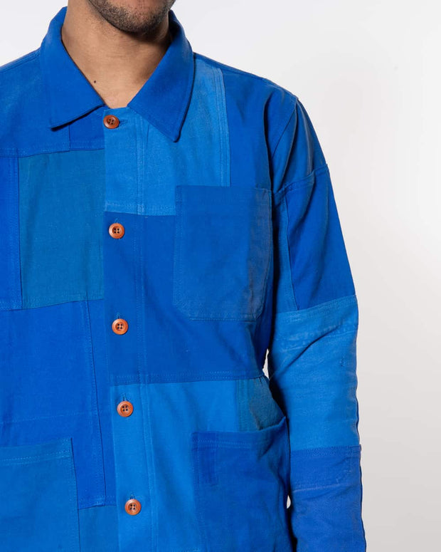 Overlord Upcycling Vintage | Blue Patchwork Jacket